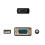 Nanocable Cable Conversor HDMI a VGA + Audio + USB, 1.8 m, Negro